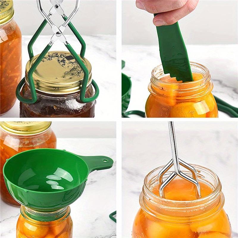 Ultimate 6PC Stainless Steel Canning & Fermentation Kit – Complete Beginner Set for Homemade Pickles, Kimchi, Sauerkraut & Mason Jar Preserving, Wide Mouth Funnel Included