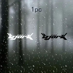 Bjork Logo Vinyl Sticker Car Window Laptop Speaker Decal, Durable Vinyl Adhesive Material, Suitable for Car Doors, Windows, Luggage, Furniture, Bumpers, Car Stickers