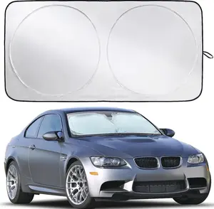 Car Windshield Sun Shade Medium 63" x 34"- UV Rays Sun Visor Protector, Sunshade