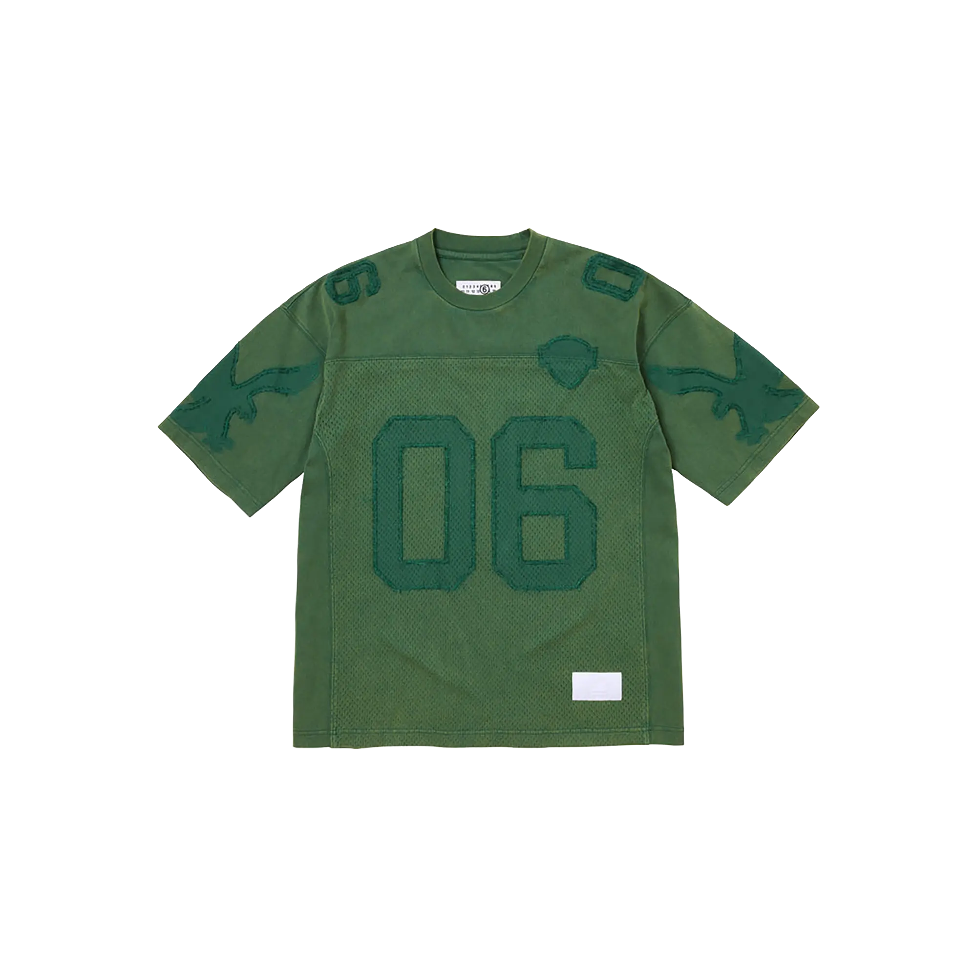 MM6 Maison Margiela Cotton Football Jersey "SS26 - Green" SU27176