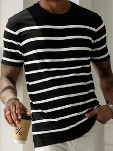 2026 #SummerVibes New Spring and Autumn Fashion Trendy Elegant Exquisite Street Commuting Simple Style Comfortable Daily Outdoor Unisex Viscose Polyester Casual Pullover Short-Sleeve Knitted Sweater