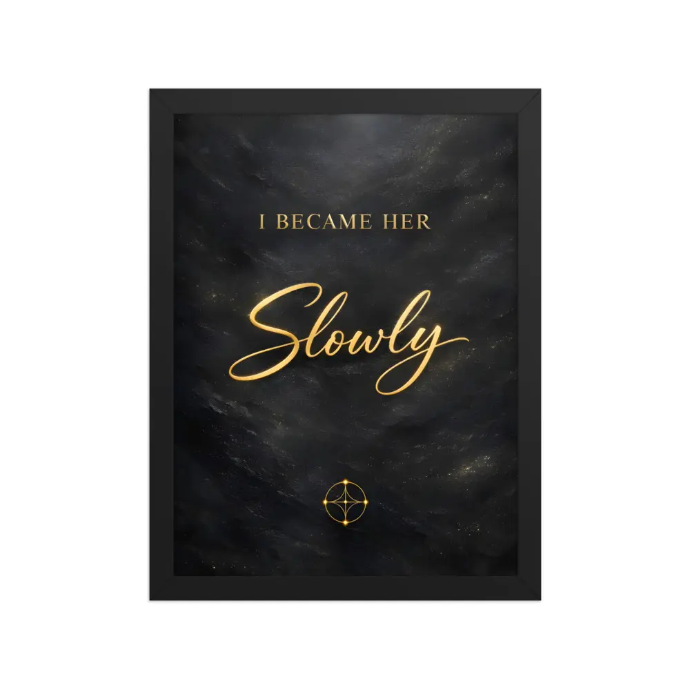 I Became Her Slowly. - Framed Fine Art Print