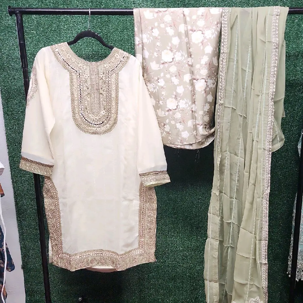 3 piece ready to wear sharara suit