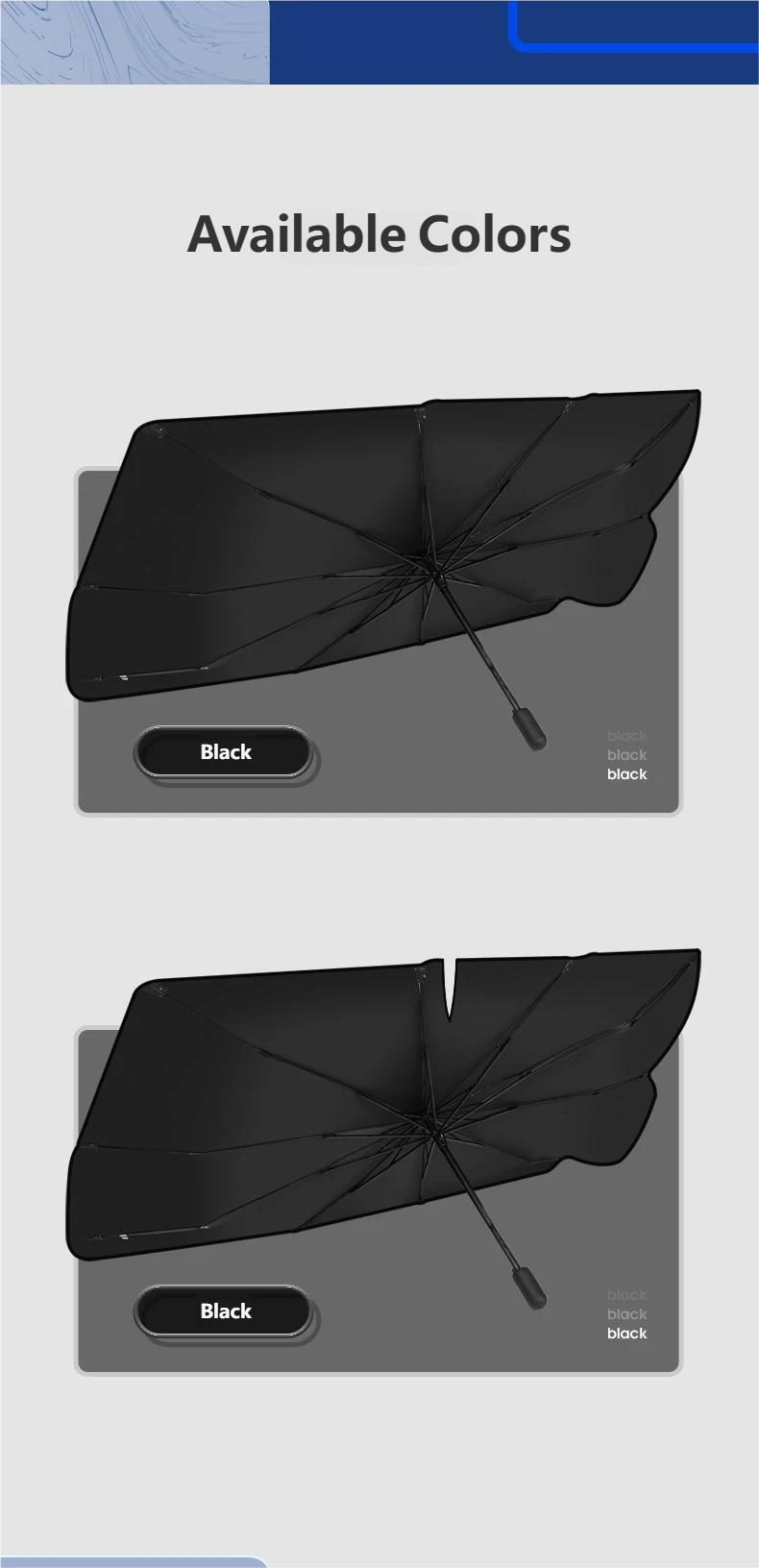 Foldable Car Windshield Umbrellas, Sun Shade Umbrella for Front Windows, Suitable for Windshields of Various Car Models (Large)