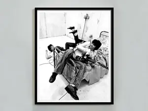 Rolling Stones Concert Poster, Black and White, Vintage Print, Music Poster, Printable Retro Wall Art, 1970s, Home Décor
