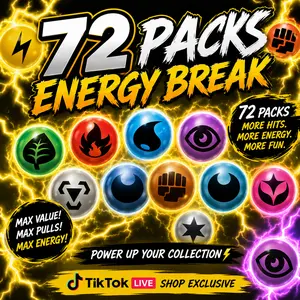 *72 PACK ENERGY BREAK*CHAOS RISING*TRADING CARDS