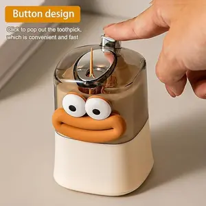 Automatic Toothpick Dispenser for Kitchen, Restaurant, Hotel, Cute Self-Populating Toothpick Holder, Creative Cartoon Toothpick Box, Kitchen Organizer