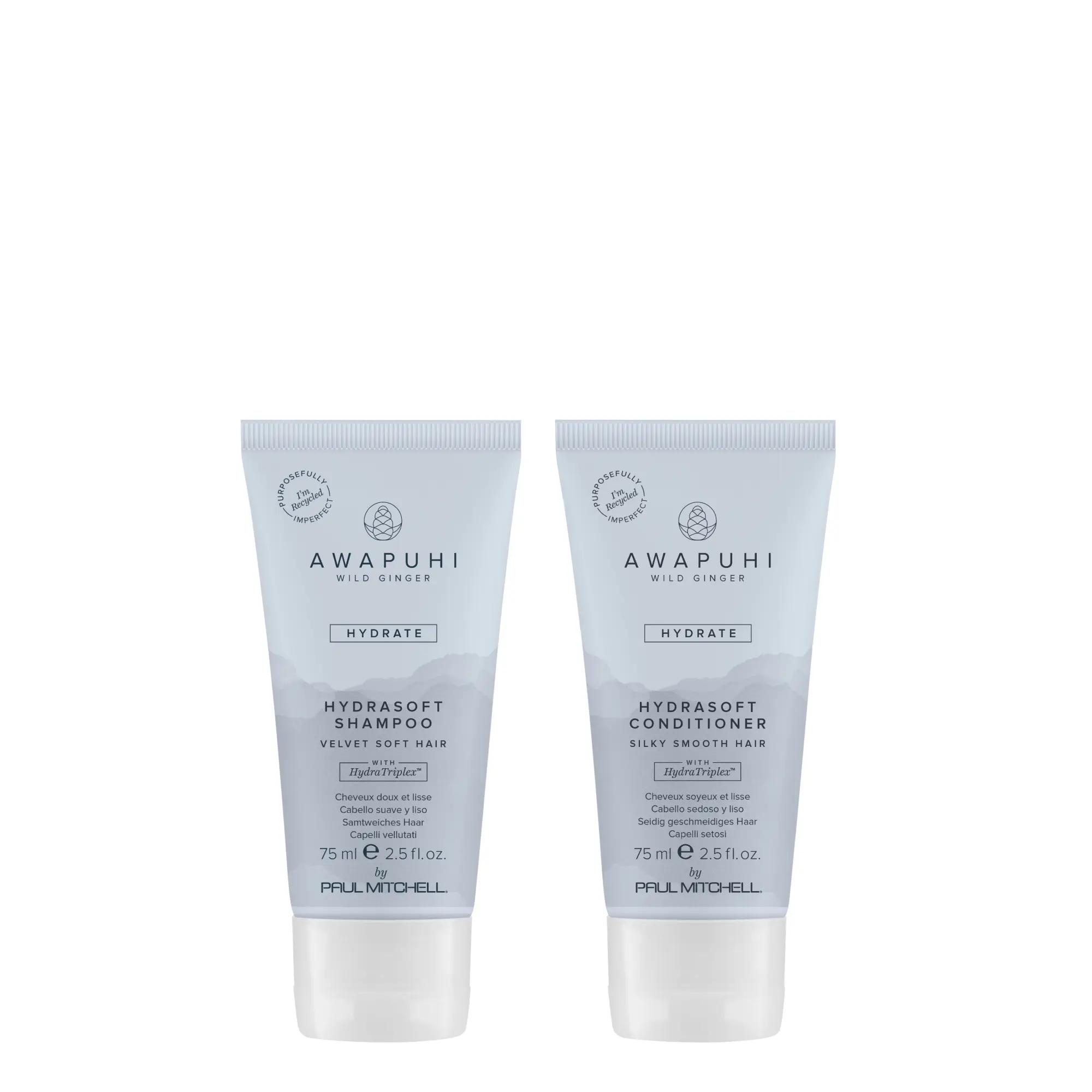 Mini Hydration Oasis Duo – Awapuhi Wild Ginger HydraSoft Shampoo and Conditioner Bundle for Softer, Smoother-Looking Hair