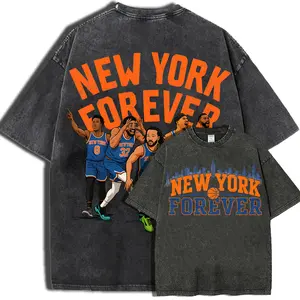 Let's Go Knicks Basketball T-shirt – Game Day Shirt washed vest Washed T-shirt