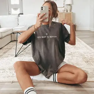 Comfort Colors His Way Is Better T-Shirt – Trendy Streetwear Top For Womenswear Summer