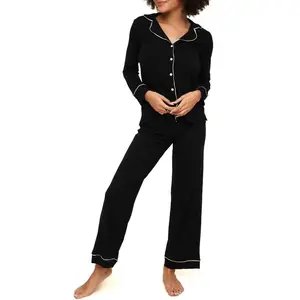 Adore Me Women's Matilda PJ Sleepwear XL / Jet Black.