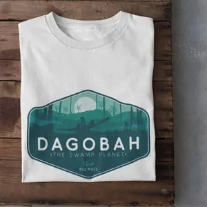 Dagobah For Youth Adult The Swamp Planet T-shirt, Unisex Top, Luke Skywalker Shirt, Gift Men's & Women's, Vintage 90s Streetwear Graphic Tees