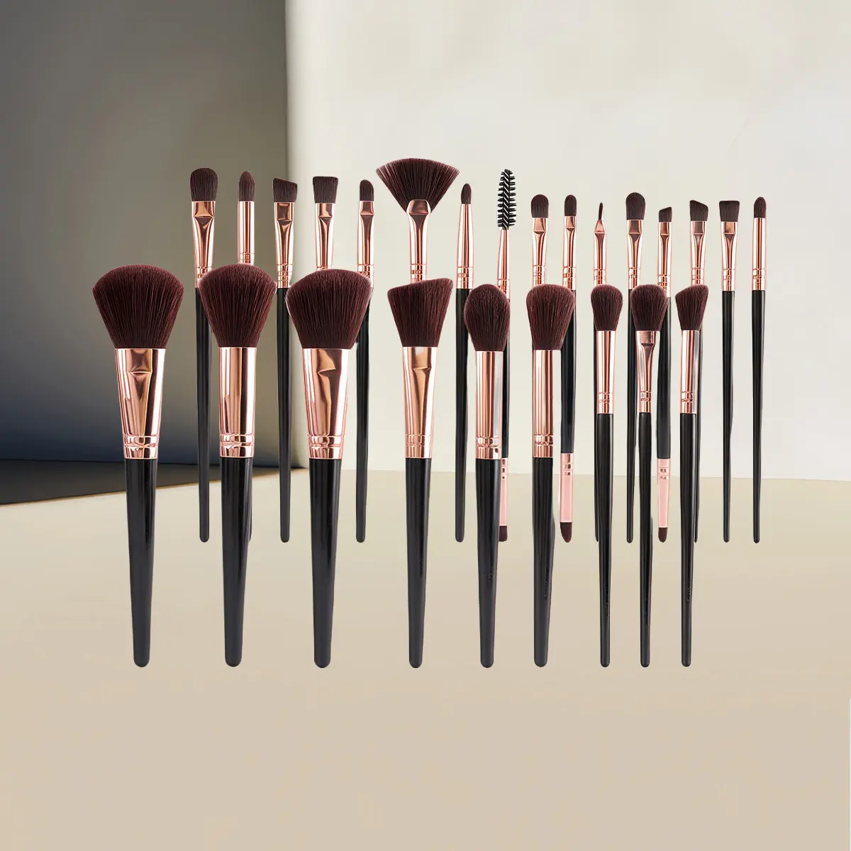 25 brown makeup brushes