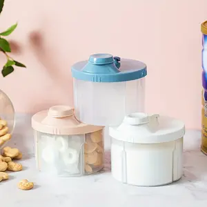 Portable Milk Powder Dispenser • Rotating Design • 4 Compartments • Easy to Disassemble And Clean • Formula Dispenser On The Go