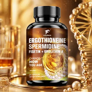 Ergothioneine Spermidine Capsules, with Fisetin, Urolithin A, PQQ, Quercetin, Trimethylglycine (TMG), Black Pepper Extract, Support Anti-Aging, Energy, for Daily Health Care