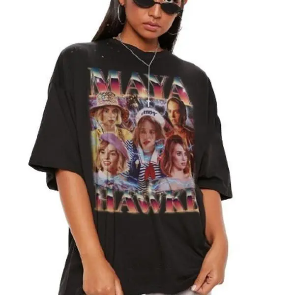 Maya Hawke Retro Graphic Tee, Vintage Fan Shirt for All Ages, Casual Aesthetic Top for Everyday Style