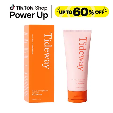 Tideway Leave-In Enrichment Conditioner - Hydrating Conditioning Keratin Hair Care with Hydrolyzed Keratin, Acetyl Tetrapeptide-3, 8 Amino Acids, Hyaluronic Acid, UV Shield, Damaged Hair Fix, 6.76 fl oz for Glossy, Silky Smooth, Resilient Locks techvibes