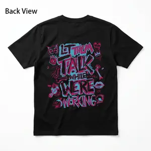Street-Style T-Shirt with Graffiti-Style Fun Elements and Letter Prints - Perfect for Skateboard Boys to Showcase Their Personality and Stand Out at the Skate Park