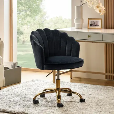 Shell Chair Vanity Chair With Gold Legs Shell Vanity Chair TikTok Shop