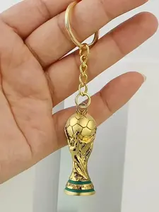 1pc World Cup Football Keychain, a Unique And Creative Round Ring Hook, a Decorative Pendant for Backpacks, Stylish And Personalized, Couple'S Design