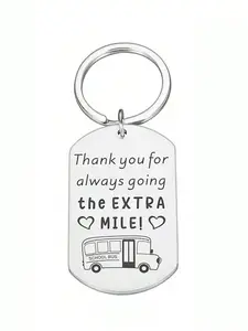 Bus Driver Gift Keychain, Bus Driver Retirement Gift, Thank You for Always Going The Extra Mile Keychain, Fashion Accessories for Bus Driver, Cute Keychain