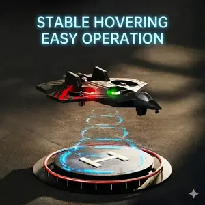 RC Stunt Fighter Jet Toy for Kids with 360° Flips & LED Lights | Colorful LED Lights, Easy RC Drone Toy for Beginners.Easy to Fly Kids Drone,Vertical takeoff and landing.Christmas gift.