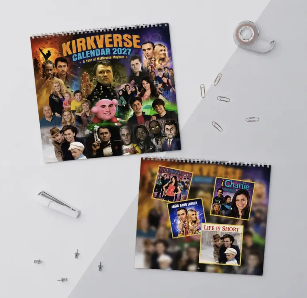 Kirkification Calendar 2027 - 8.5 x 8.5 inches, Matte Paper Calendar, We Are Charlie Year