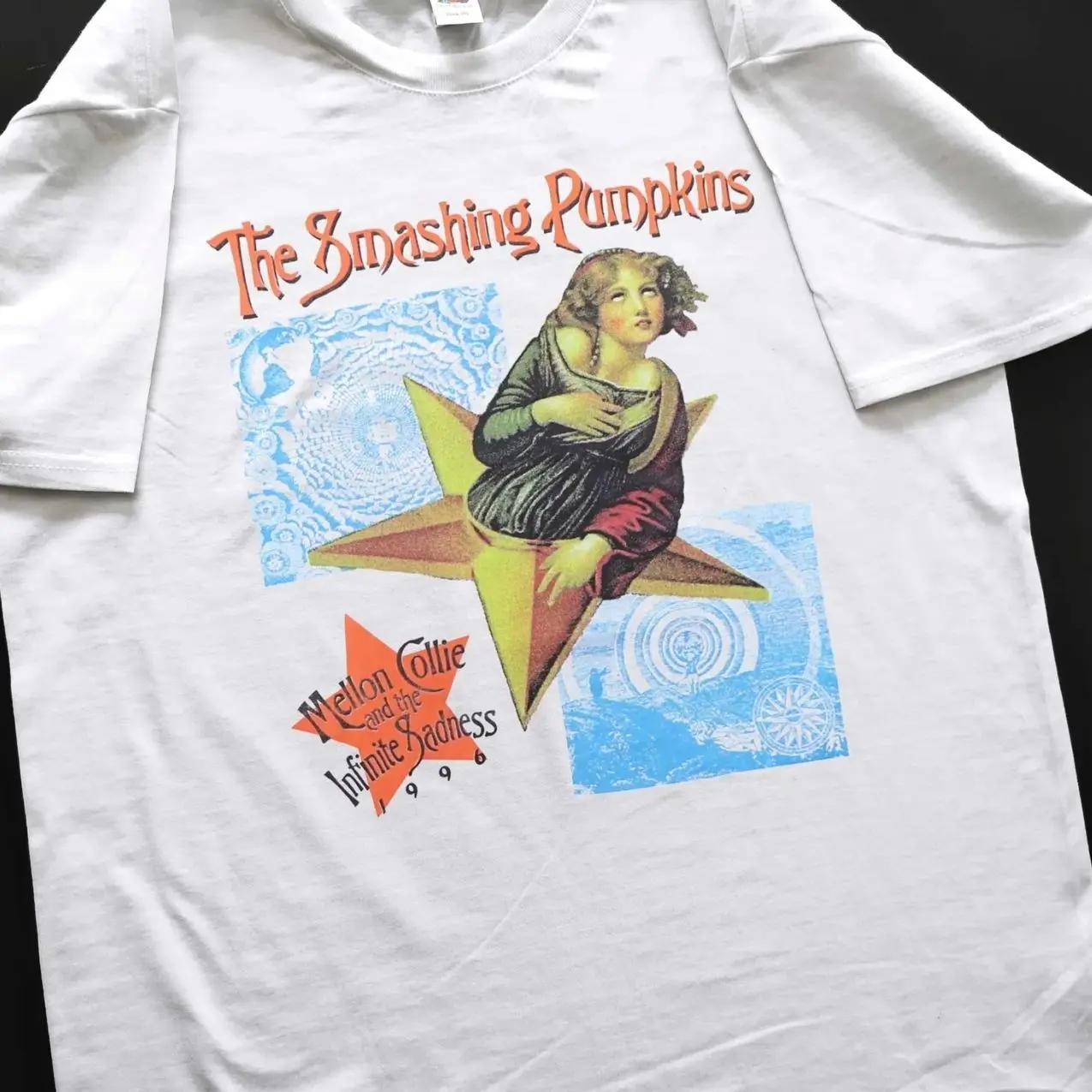 Mellon Collie and The Infinite Sadness Tour Cover T-Shirt Cult album 90's Smashing Pumpkins metal shoegaze rock Alternative grunge music BLW