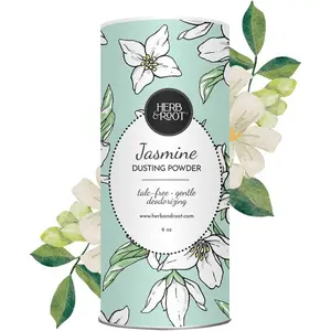Jasmine Talc-Free Dusting Powder with Arrowroot & Oats - Soothing Body Powder for Women, Chafing, Deodorizing, Foot & Shoe Freshness