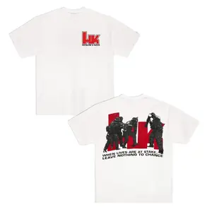 Vintage Heckler & Koch Dick Kramer's SWAT Graphic T Shirt Casual Classic