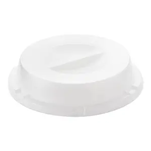 9" Clear Round Plate Disposable HIPS Dome Short Lids