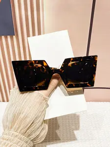 Women's PC Square Triangle Wide Leg Cat Eye Glasses, High-End Simple Casual Modern Fashion, Perfect for Street Photography