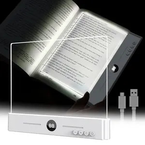Smart LED Reading Lamp - Rechargeable,Adjustable Brightness & Timer Function, FlatDesign Bedside Light for Cozy Night Reading &Unique Reader Gift