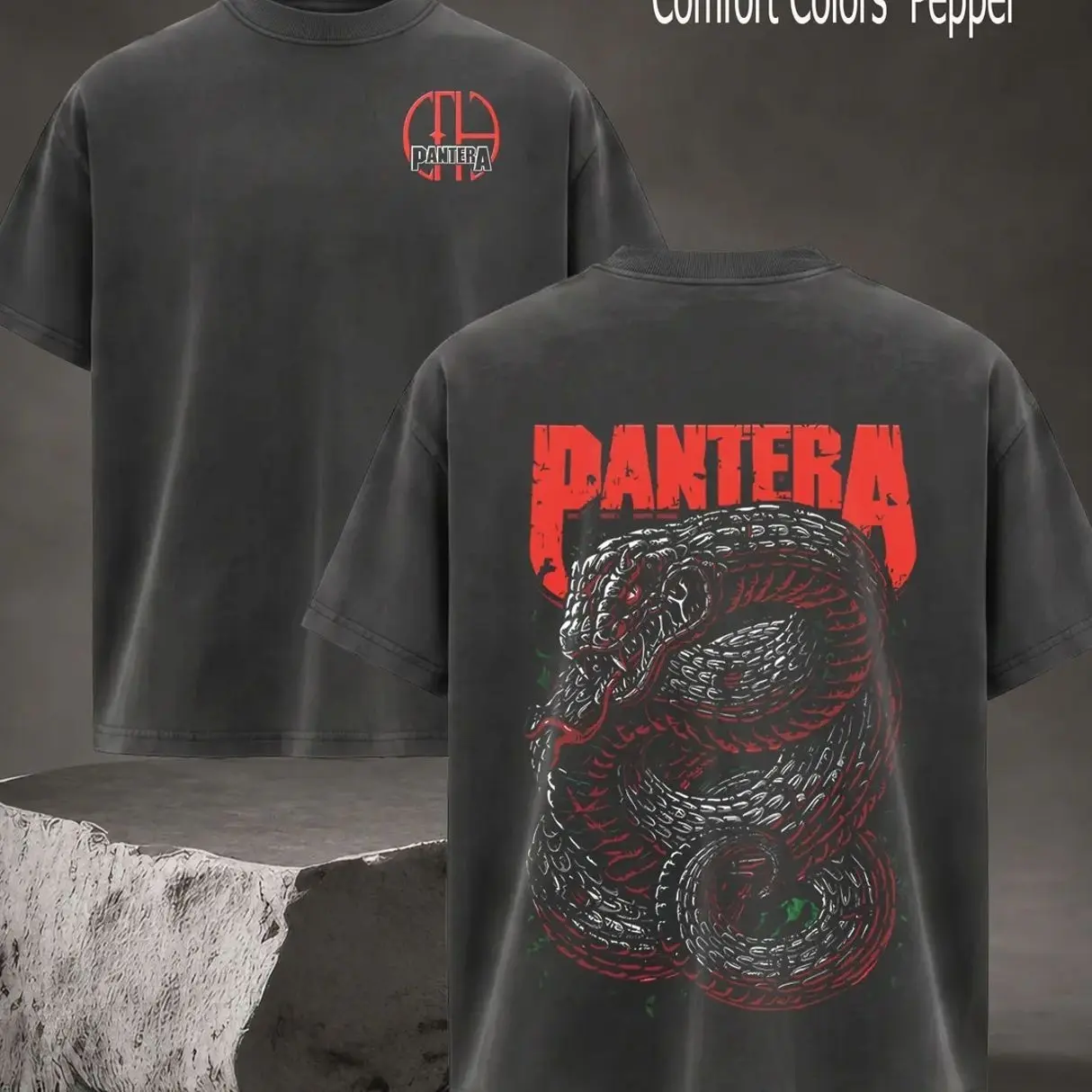 ReTro Pantera Venomous T-shirt , Pantera T-Shirt . Music Graphic Tee T-Shirt , Rock Band Shirt, Retro Music Tee, Rock Music Lover Shirt, Vintage Band Shirts , Top Men's and Women's Clothing C2A