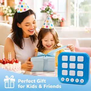 1pc Electronic Tic-Tac-Toe Board Game - Multiple Gameplay Modes, Portable Travel Toy for Entertainment & Memory Improvement, Suitable for Kids & Adults, Gift Option fidget