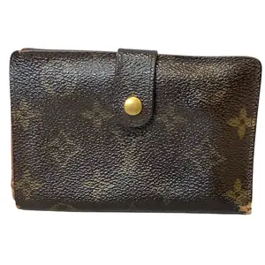 Pre-owned Louis Vuitton Canvas Small Leather Goods Monogram Leather Wallet