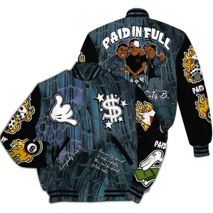 Foamposite Kazuya Varsity Jacket, Gaming Inspired Graphic Design, Esports Streetwear Style, Trendy Unisex Outfit Gift