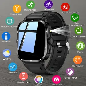 New Smartwatch Wristwatch Unisex Wearable Smartwatch - Wireless Calls/messages/sport Modes/camera Control/health Tracking, Compatible with iPhone & Android, USB Charging