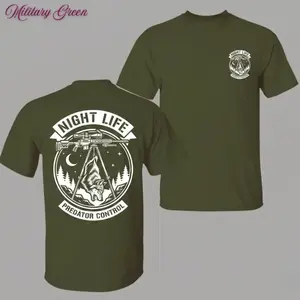 Predator Hunting T-Shirt, Night Life Coyote Hunter Shirt for Men, Predator Control Graphic Tee, Night Hunting Outfit, Gift Idea - Meyer Nest