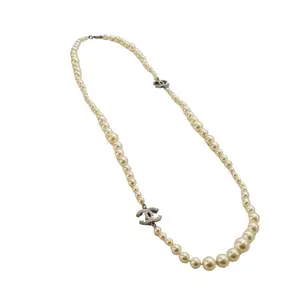Pre-owned CHANEL Others Small Leather Goods Long Pearl Necklace Necklace