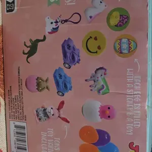 36pcs/48pcs/60pcs/80pcs/100pcs/120pcs/144pcs/160pcs/200pcs Prefilled Easter Eggs Toys and Stickers for Easter Egg Hunt, Filled with Toys Party Favors for Kids Boys Girls Easter Eggs Hunt, Basket Stuffers Fillers, Classroom Prize Supplies Kids Outdoor Play