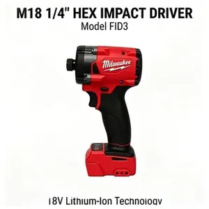 Milwaukee M18 FID3 1/4" Brushless Impact Driver – 300Nm Max Torque, 4 Speeds for Screw Driving & Assembly