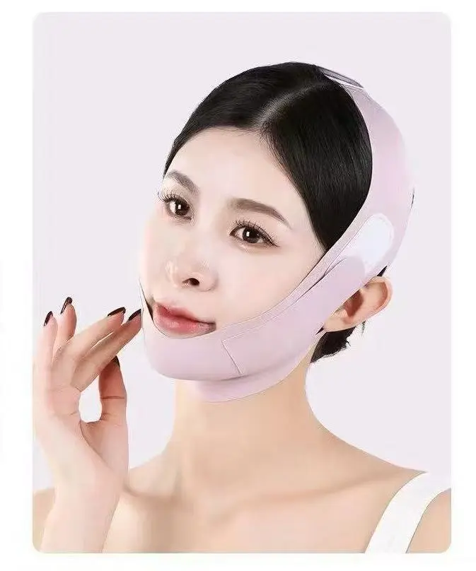 Women's V-Shaped Double Chin Tightening Band - Skincare Tool for Contraction, Comfortable Sleep Wear