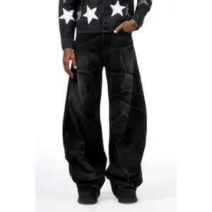 Harlem Dark Grey Barrel Fit Jean