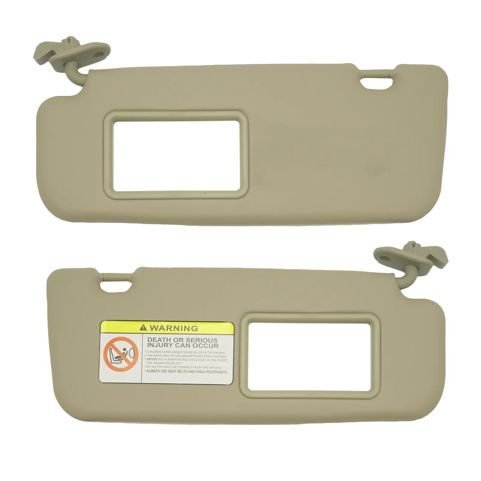 Driver Left & Passenger Right Sun Visor with Makeup Mirror for Hyundai Accent 1E 2011 2012 2013 2014 2015 for Hyundai Accent Sun Visor 2013 2012 2011-2015 Beige OE: 85210-1R000 Front Left Sun Protection Shade