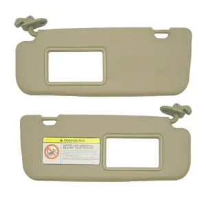 Driver Left & Passenger Right Sun Visor with Makeup Mirror for Hyundai Accent 1E 2011 2012 2013 2014 2015 for Hyundai Accent Sun Visor 2013 2012 2011-2015 Beige OE: 85210-1R000 Front Left Sun Protection Shade