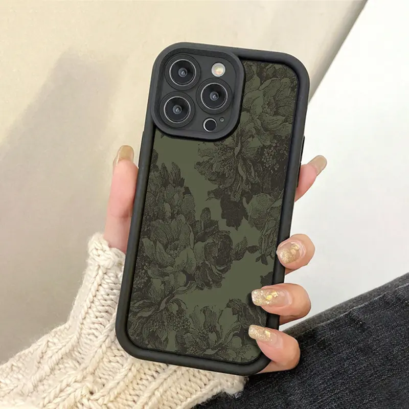 Floral Pattern Cellphone Case, Soft Full Coverage, Anti-Slip, Fingerprint Resistant, Suitable for Apple iPhone 17promax 17pro 17plus Air 16plus 15 14 13 12 11 X XR