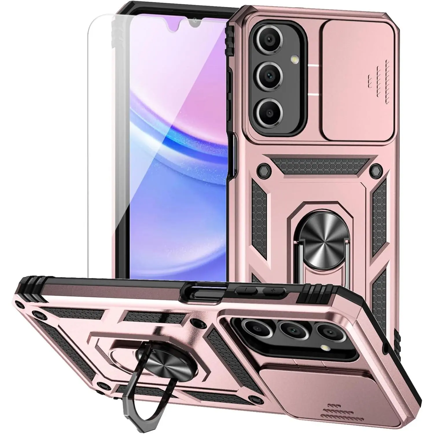Rose Gold with camera cover Military-Grade 2nd gen