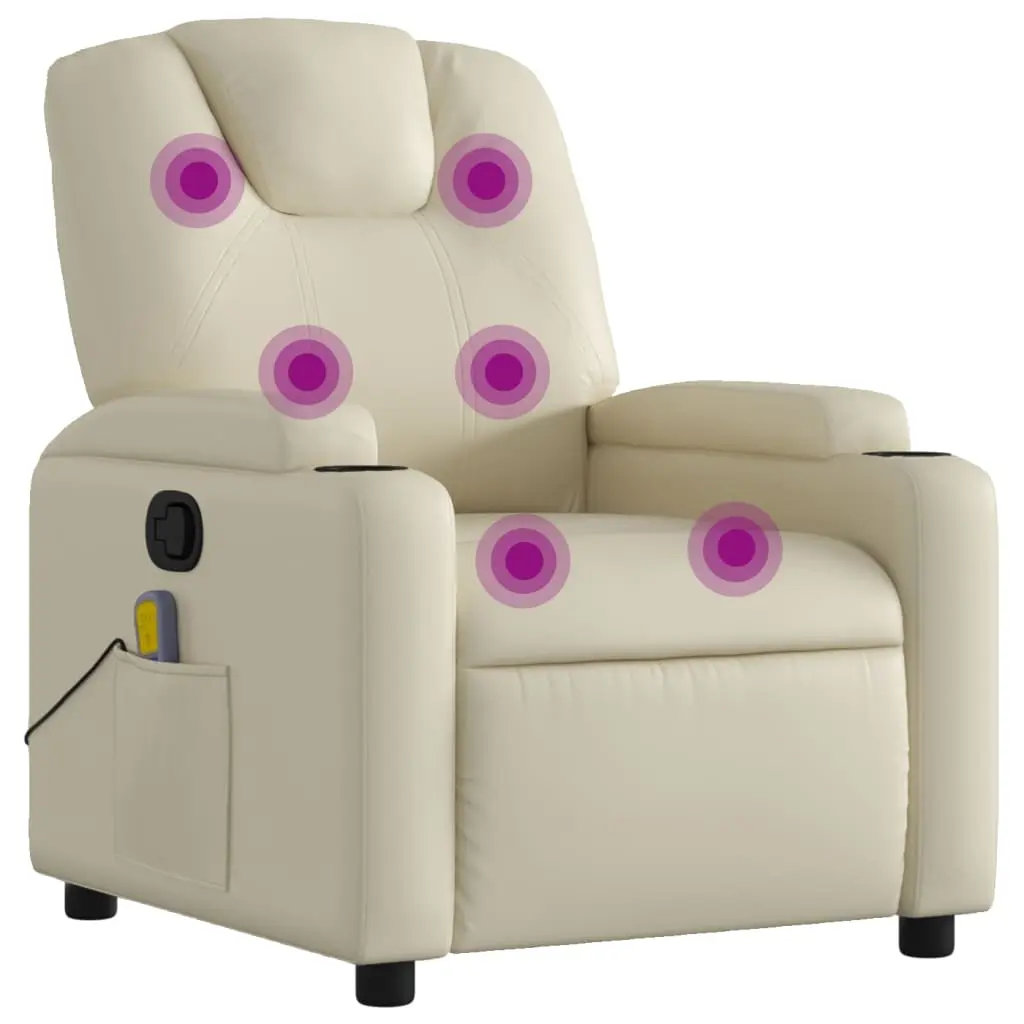 vidaXL Recliner Chair Wingback Reclining Sofa Seating Furniture Faux Leather 3205544