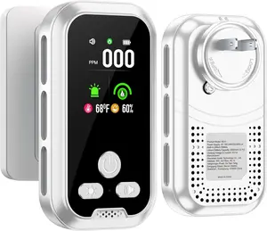 5IN1  Detector&  Builti-in Backup Battery HD Screen [ Temp Humidity Sensor] for Home Indoor